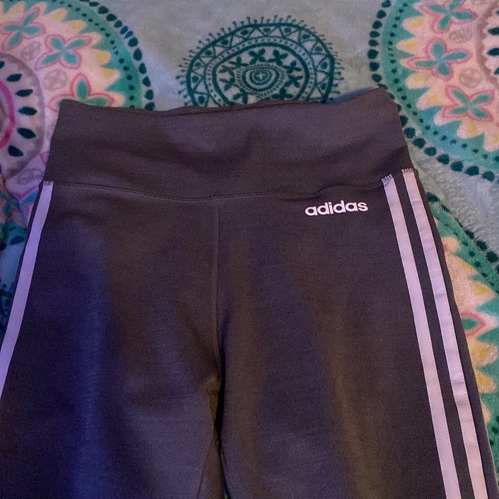 Grey athletic Adidas leggings